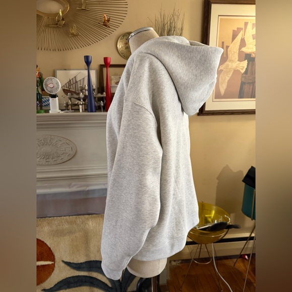 Quince Everyday Fleece Full-Zip Hoodie in Light Heather Grey XL - Picture 14 of 16